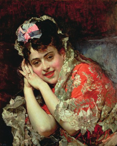 Ritratto di Aline con Mantiglia da Raimundo de Madrazo y Garreta